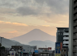 富士山が綺麗に見える季節になってきました！